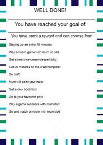 Reward Chart boy