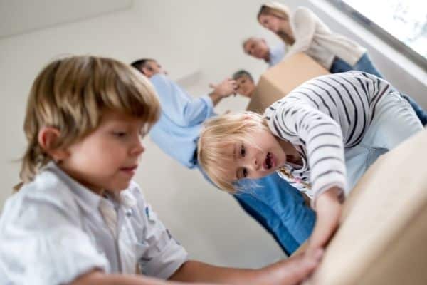 moving house with kids