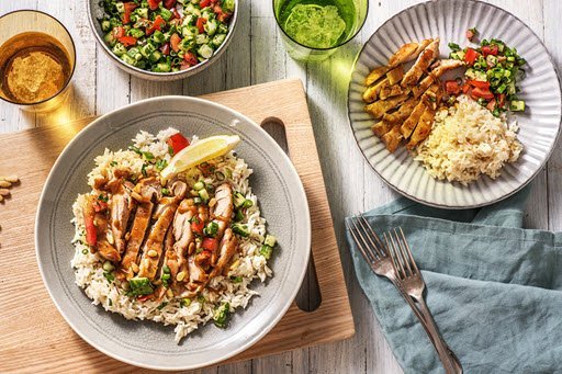 A selection of delicious looking meals on plates