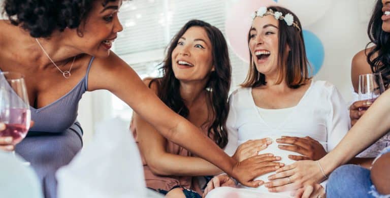 Women at a baby shower