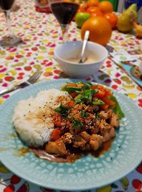 Hello Fresh Teriyaki chicken with Garlic Rice