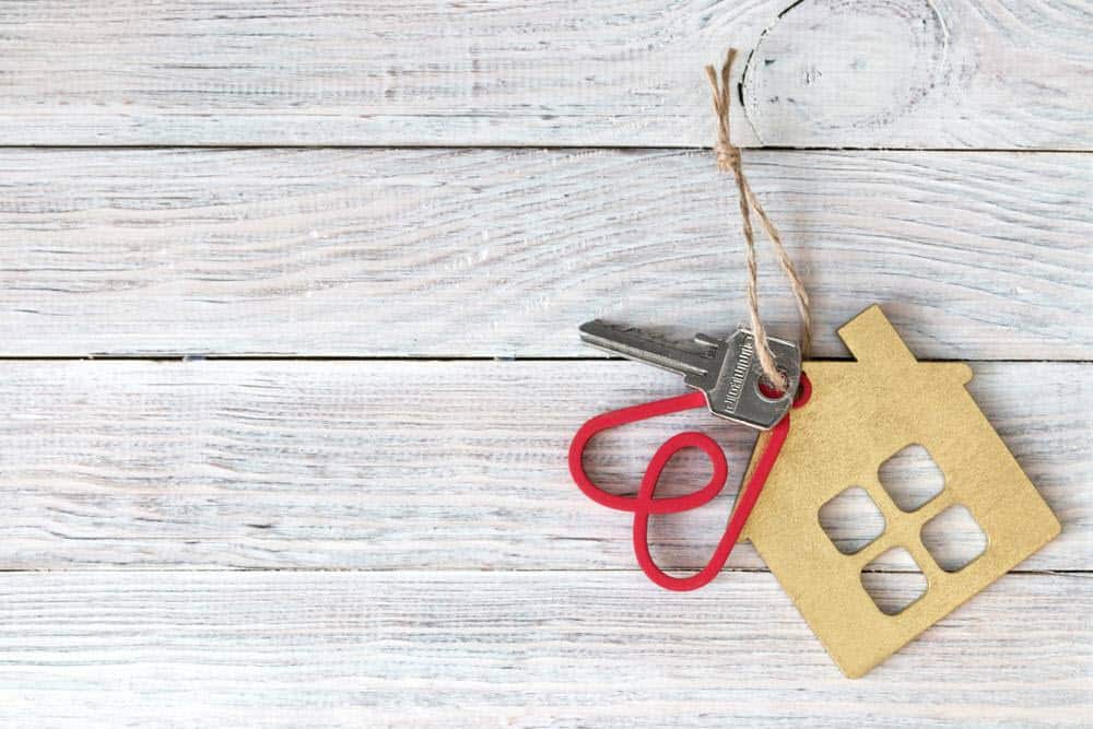 A key on a chain