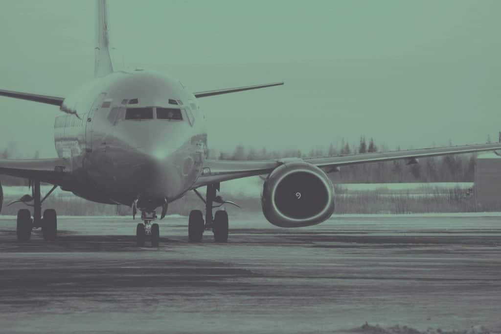 Airplane on an airstrip