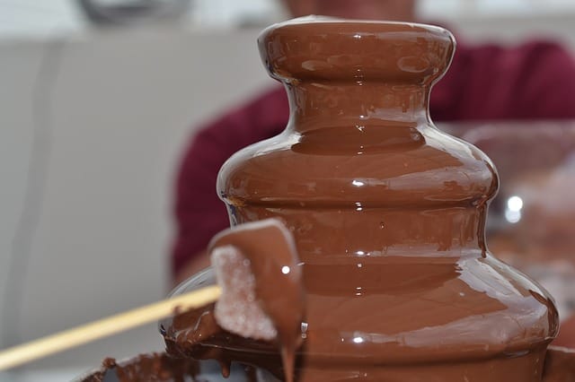 Family Cookout - chocolate fountain