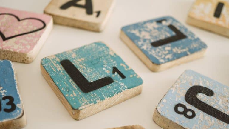 Family Game Night - Scrabble pieces