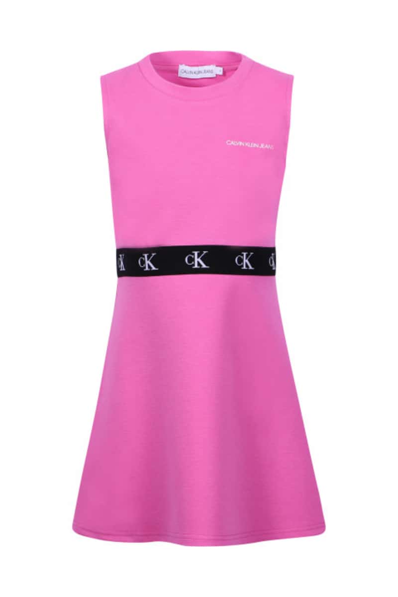 CALVIN KLEIN - Girls' Logo Dress in Pink