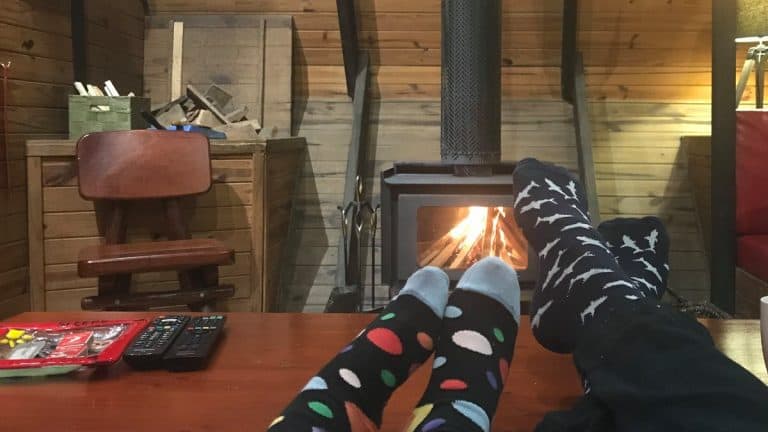 The Mouses House Rainforest Retreat - sitting by the fire
