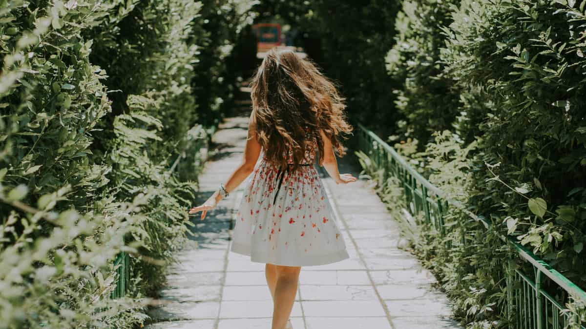 girl walking