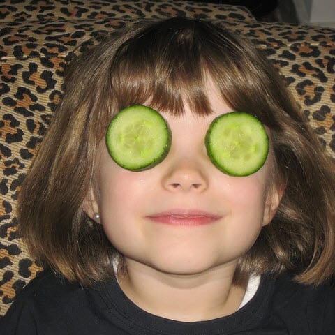 Cucumber for beautiful eyes