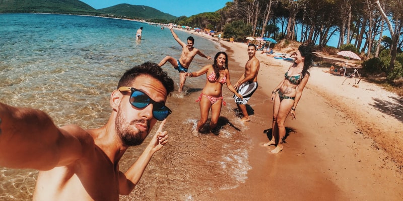 visit the beach to enjoy the great outdoors