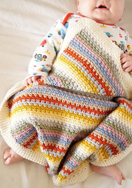 Crochet Edward Blanket baby boy pattern