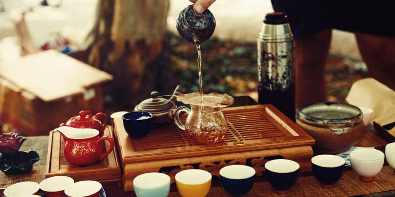 Oolong tea preparation