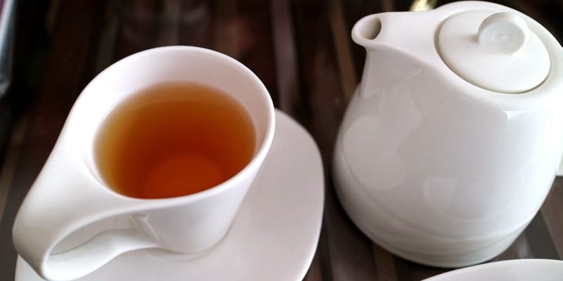 Oolong tea set white