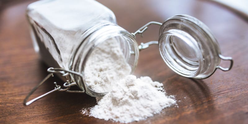 Spilled baking soda