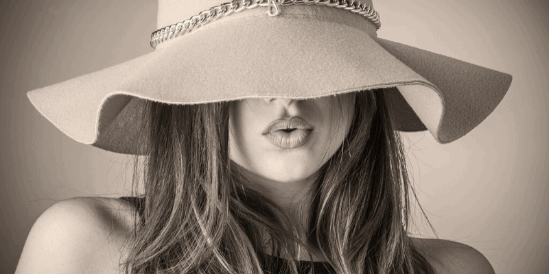 Woman wearing a hat