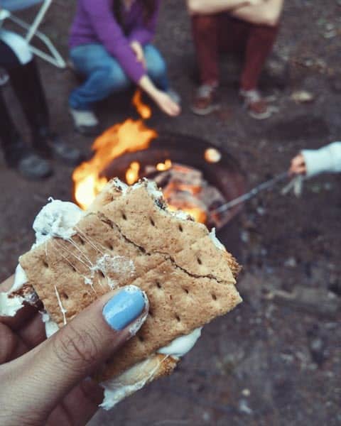 Pack snacks for your camping trip