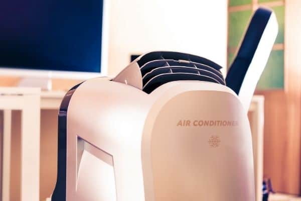 Checking the efficiency of a portable air conditioner