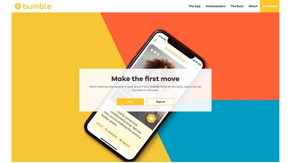 Bumble - women first online dating site