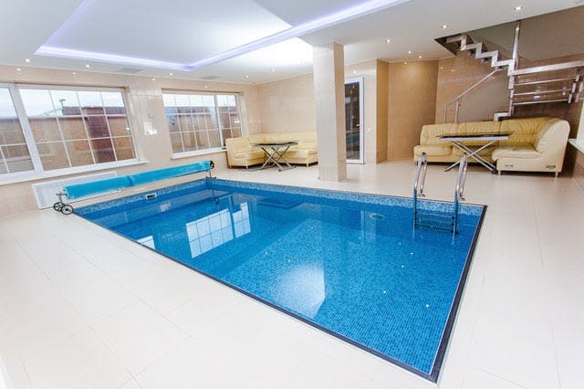 Indoor pool with cover