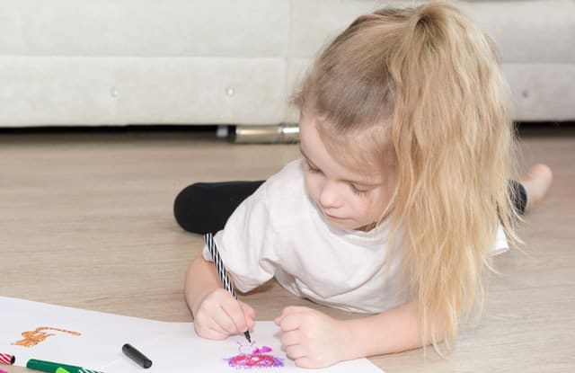 creative young girl