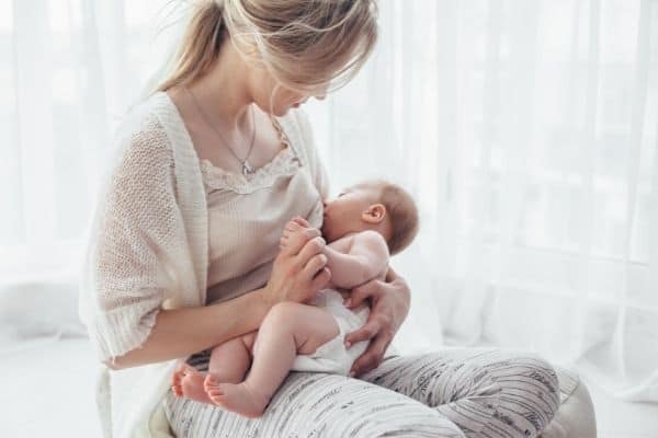 mother breastfeeding baby
