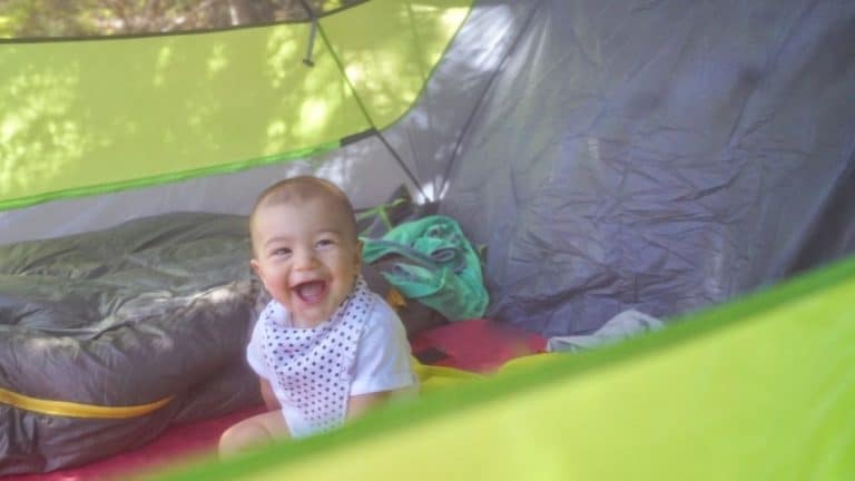 how to take a baby camping
