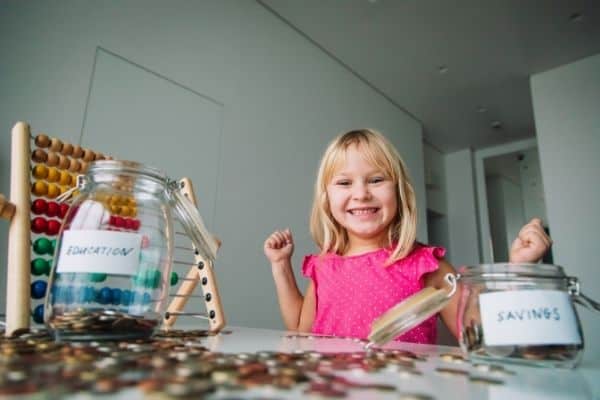 kid savings jar