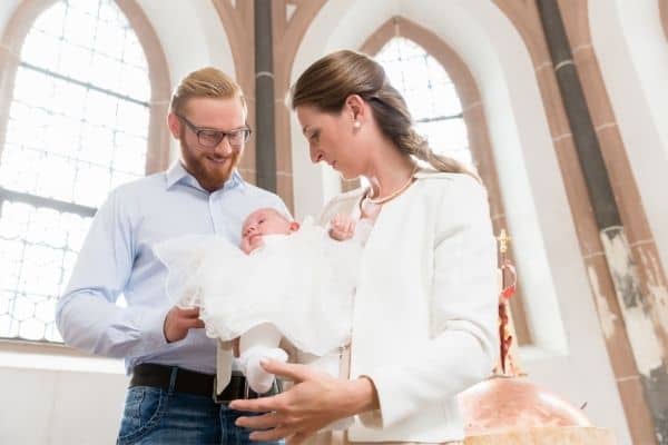 Baby Christening At The Church