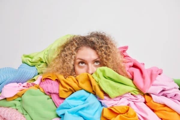 Woman Buried In Clothes