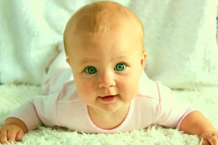 Baby With Green Eyes