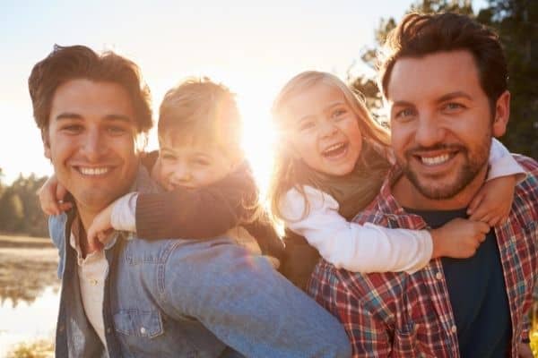 Male Couple With Kids