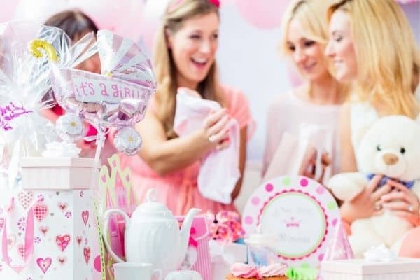 Mum Opening Baby Shower Gifts