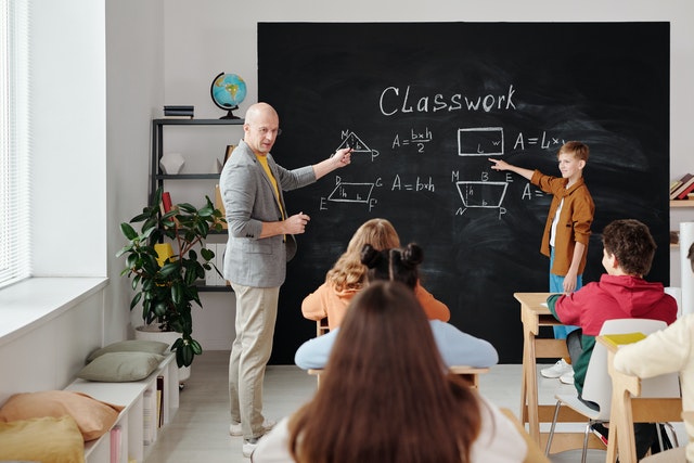 Teacher Teaching Students