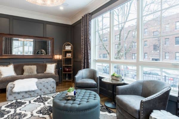 Ottoman Coffee Table In Living Room