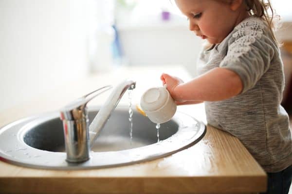 Child Working In The Kitchen