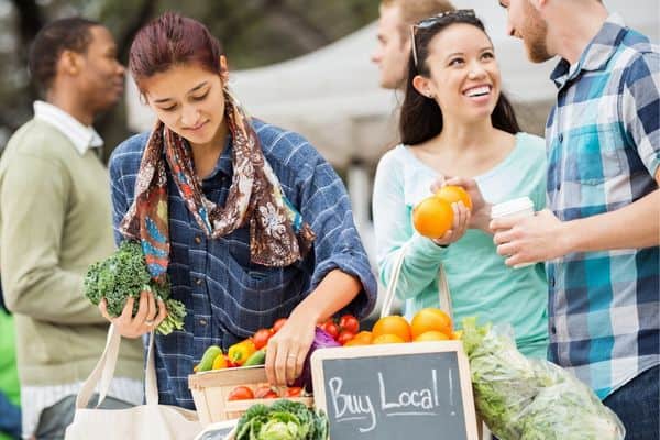 Buying Healthy Food At The Local Market