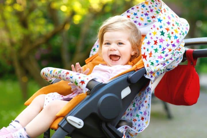 Baby In Stroller