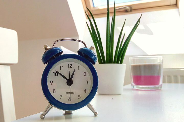 Clock On A Desk