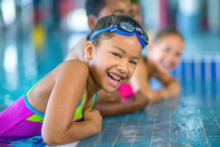 Joyful Children In The Pool
