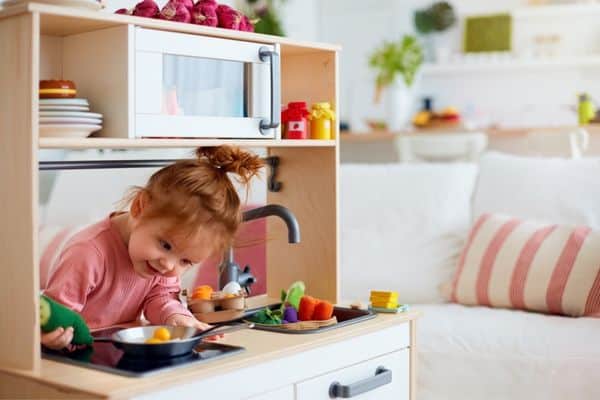 Little Girl Playing