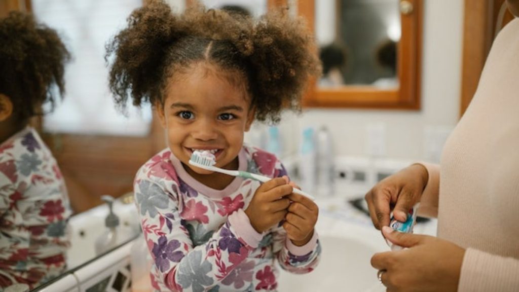 Child Brushing Teeth