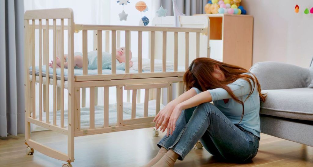 Postpartum Pain Concept